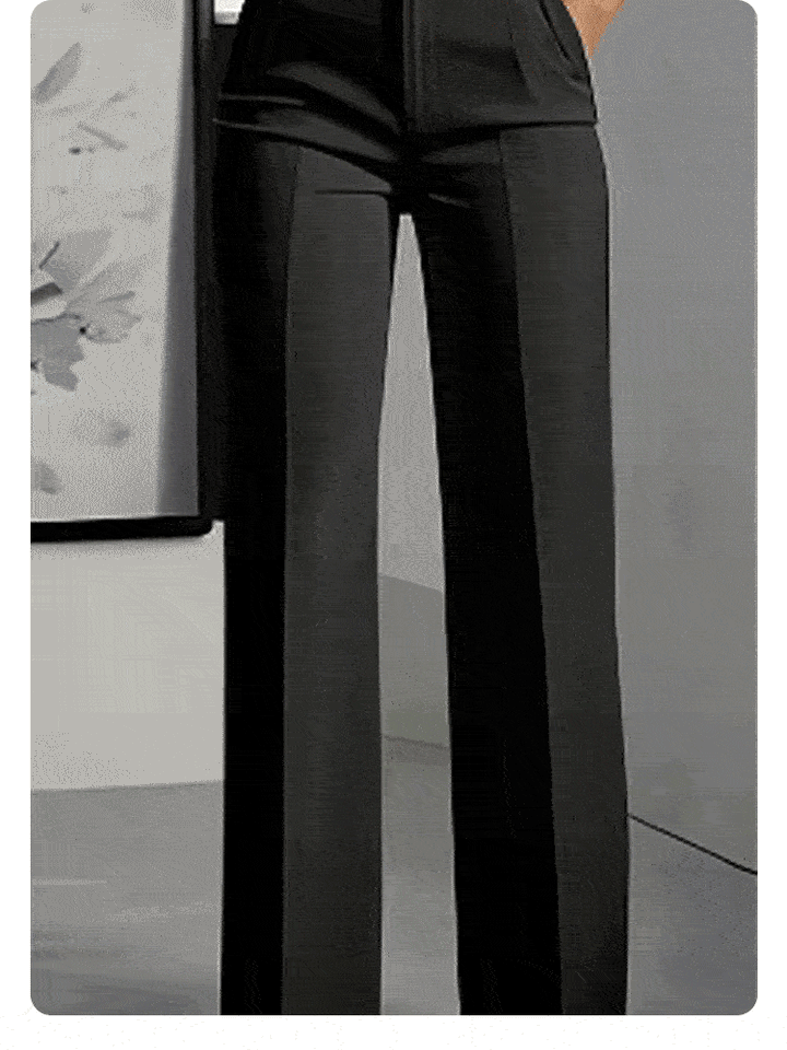 Pantalones de traje de cintura alta